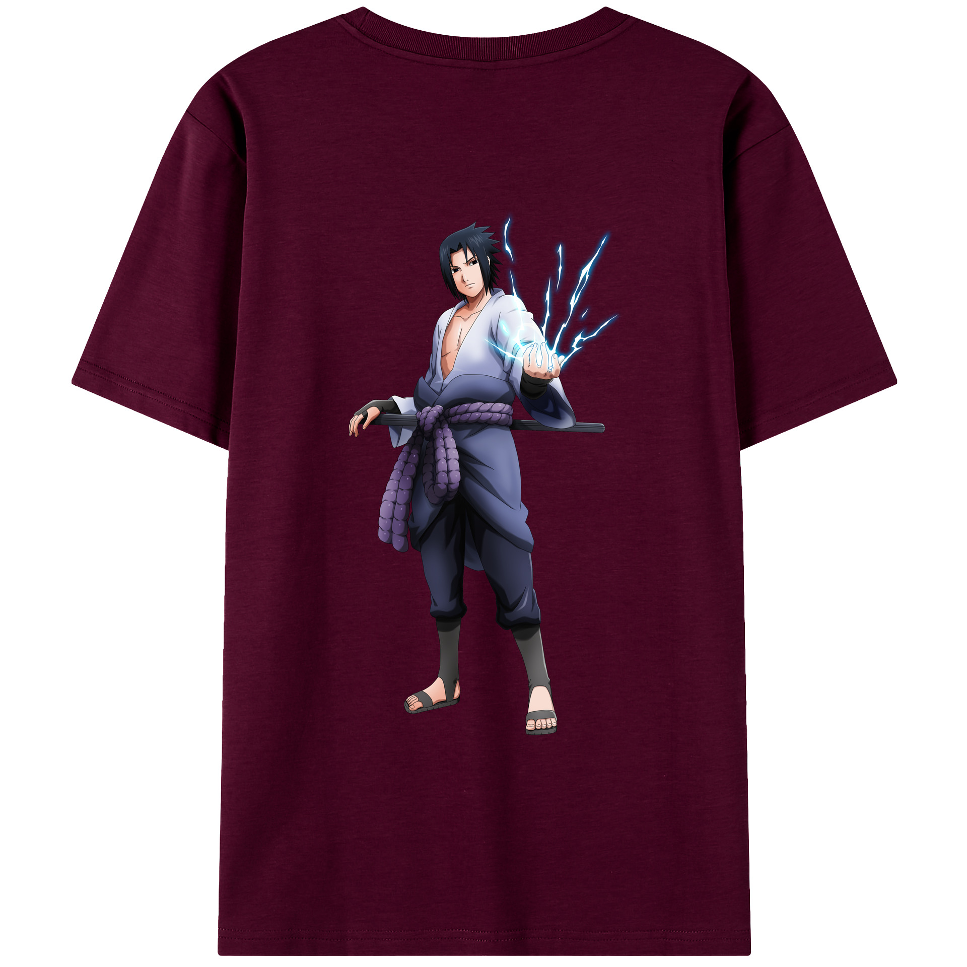 （画像用） NARUTO -ナルト- うちは サスケ Uchiha Sasuke レディース半袖Tシャツ(バックプリント)
